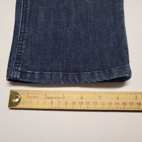 Democracy Jeans Ab Solution Womens Size 8 Distressed Tummy Panel Pockets Blue - Picture 16 of 16